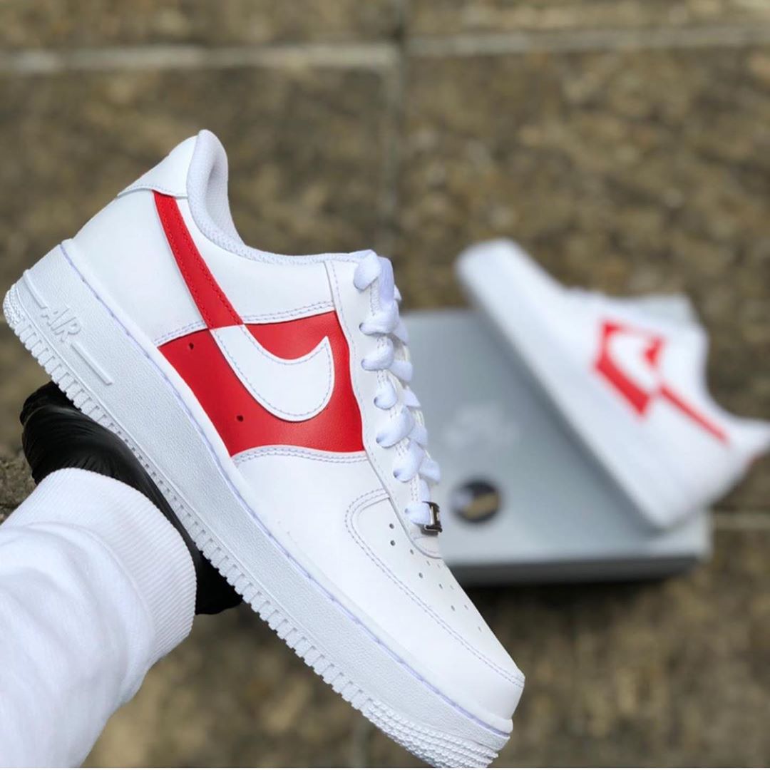 nike air white red