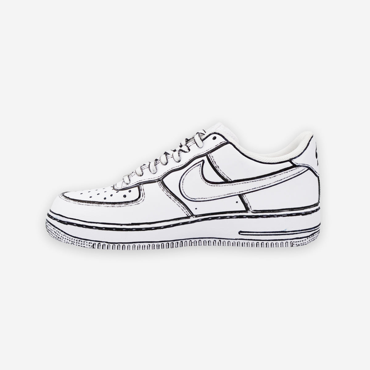 Nike Air Force 1 Cartoon Sketch CustomSneaker