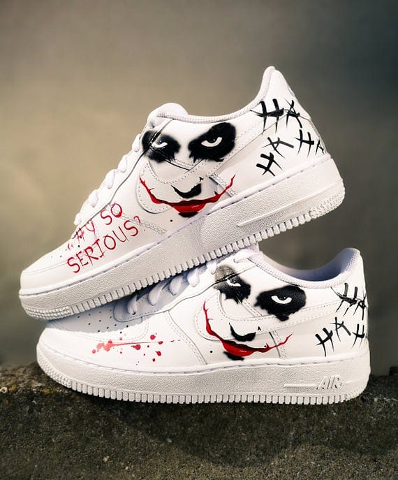 Orkaan Opnemen veer Nike Air Force 1 Joker - Why So Serious? – CustomSneaker
