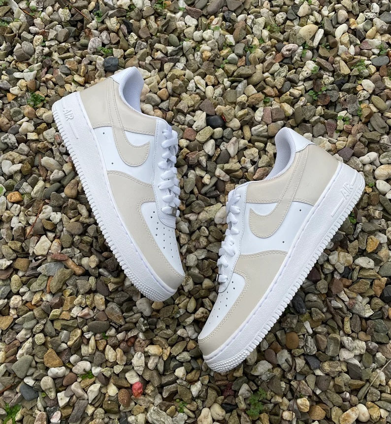 Nike Air Force Half-Half Champagne – CustomSneaker