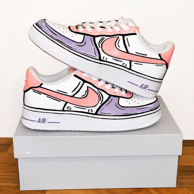 Nike Air Force Colorful Sketch – CustomSneaker