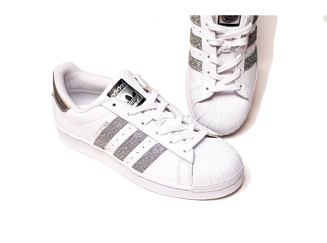 Adidas Superstar Silver Glitter CustomSneaker
