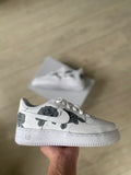 Nike Air Force 1 - Black/Grey Roses CustomSneaker X SERA