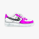 Nike Air Force 1 Purple Sketch