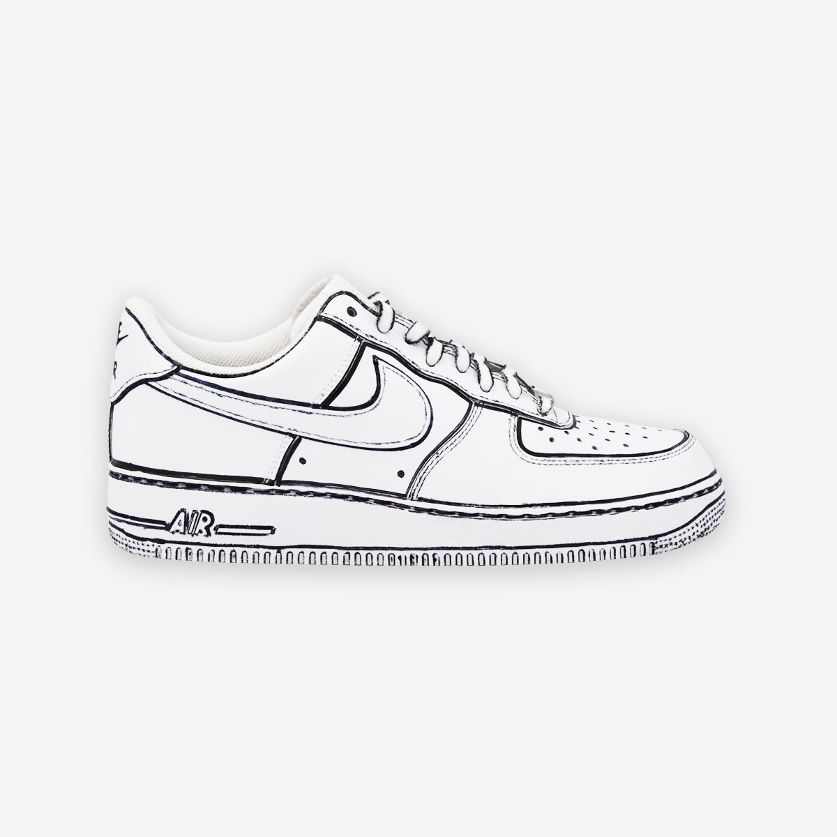 Nike Air Force 1 Cartoon Sketch – CustomSneaker