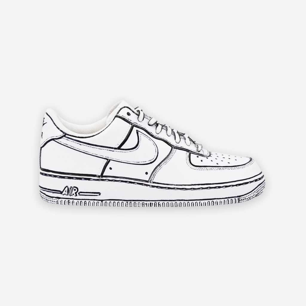 Nike Force Cartoon Sketch – CustomSneaker