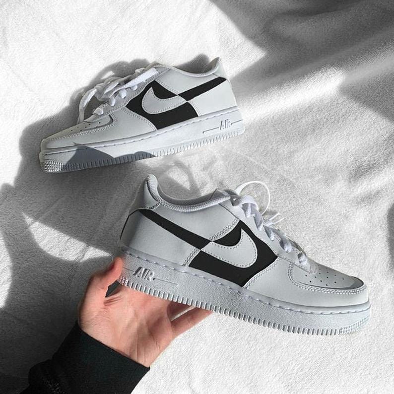 Nike Air Force 1 Black 'n White – CustomSneaker