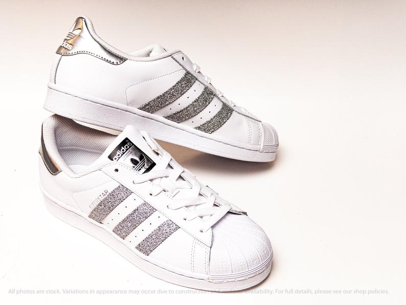 Adidas Superstar - Silver Glitter