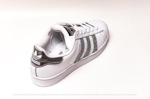 wetenschapper vier keer Tapijt Adidas Superstar - Silver Glitter – CustomSneaker