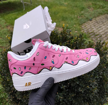 Custom Nike Air Force 1 With A Customized Donut Style