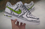 Nike Air Force 1 Sketch - Green Swoosh