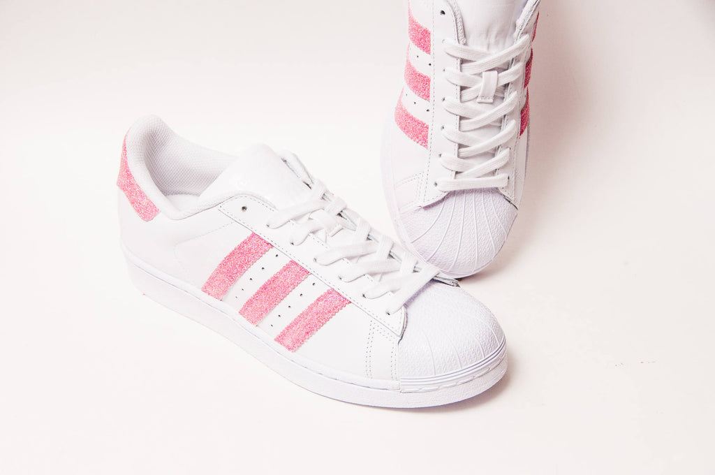 zijn etiquette Positief Adidas Superstar - Pink Glitter – CustomSneaker