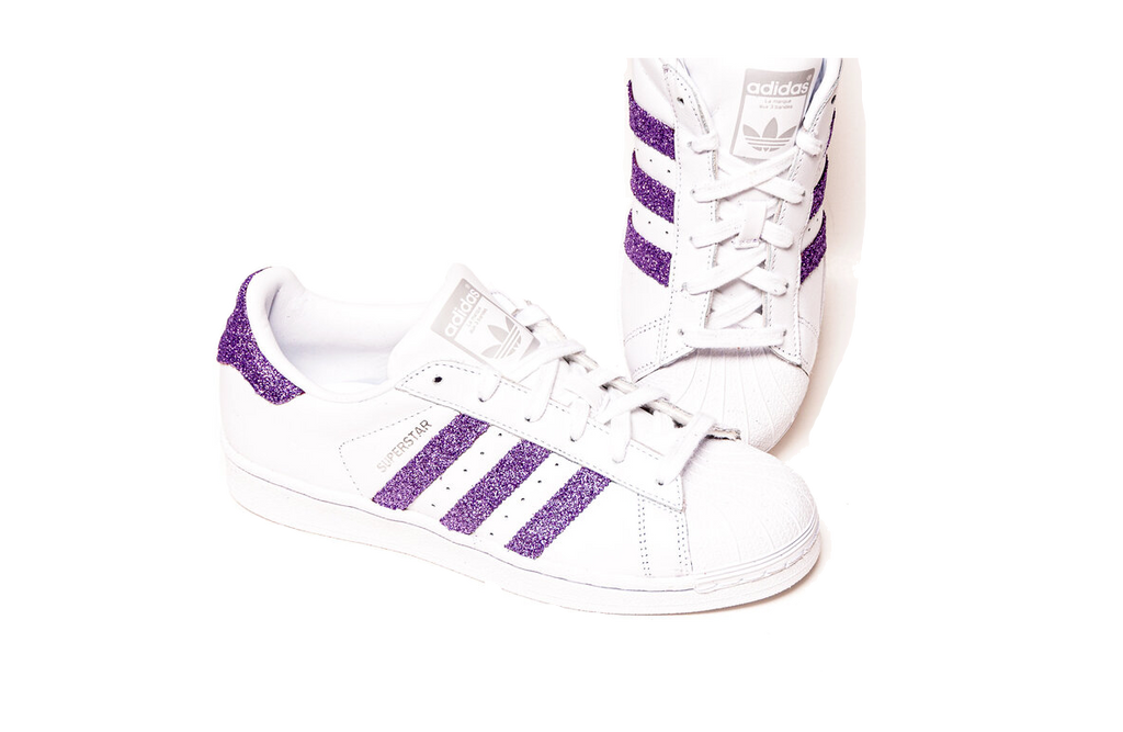 Adidas Superstar Purple Glitter CustomSneaker