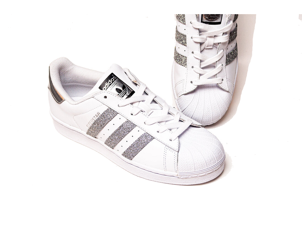 Adidas originals superstar primeknit silver hotsell