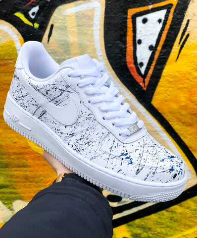 Nike Air Force 1 Splattered Blue/Grey/Black