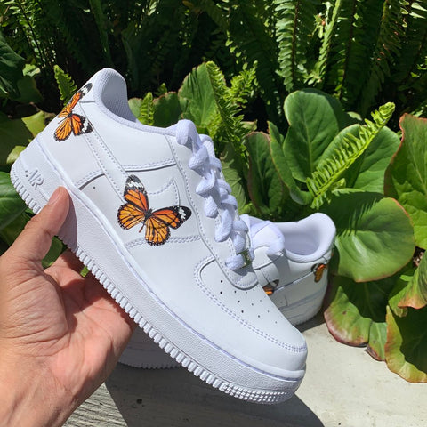 Nike Air Force 1 - Orange Butterflies